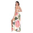 thumbnail image 3 of FORMRS Womens Beach Sarong Semi-Sheer Bikini Wrap Skirt Swimsuit Cover-ups, Watercolor Grapefruit, 3 of 7