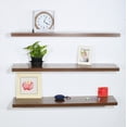 thumbnail image 5 of Set of 3 Modern and Contemporary Antigue walnut Floating Shelf-47.24 *9.25 *1.5 inches, 5 of 6