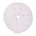 thumbnail image 4 of Minifalda navideña de peluche, redonda, color, 15 pulgadas, adorno navideño para puerta, Estrellas plateadas, 4 of 9