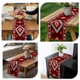 thumbnail image 7 of Red Boho Table Runner - 72 Inch Long, Kitchen Dining Table Runner Dresser Scarves, Neutral Tribal Ethnic Abstract Geometric Motifs Farmhouse Decor for Coffee Tables Wedding Party Banquet, 7 of 7
