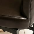 thumbnail image 5 of Modern Dark Brown Pu Leather Swivel Counter Stool, 28-inch - Living Room Item Elevates Status, 5 of 6