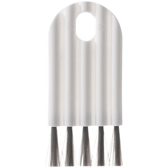 White Plastic Multi-Purpose Gap Cleaning Brush, for Cup Lids, Keyboard, Bottle Caps & Crevices (1pc)