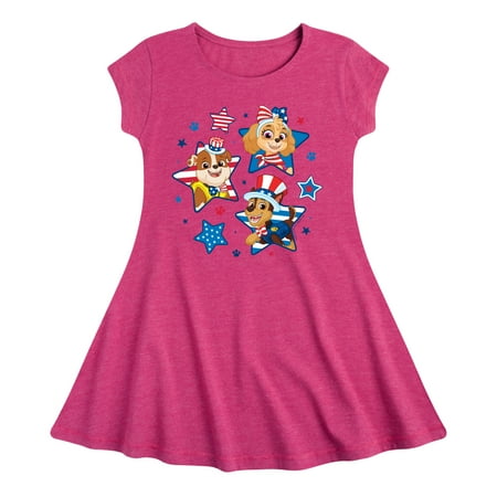 

Paw Patrol - Americana - 4th of July Pup Stars - Toddler & Youth Girls Fit & Flare Dress
