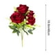 thumbnail image 3 of Ramo de 7 Rosas Búlgaras Artificiales para Proyectos de Decoración Del Hogar y Jardín. Flores Artificiales. Adornos Decorativos., 3 of 6