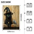 thumbnail image 3 of WOBOGO Black Cat Meet Gray Mouse Notebook College Horizontal Grid Paper Ink Spill Resistant Water Resistant Cover 8.3x5.7x0.4in, 3 of 8
