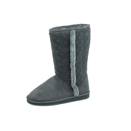 

Starbay Women s Knitted Sweater Style Faux Suede Boots