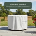 thumbnail image 3 of Covermates Outdoor Cover for Dining Sets with Umbrellas - 120"DIA x 30"H, 900D Polyester, Weatherproof, 3 of 7