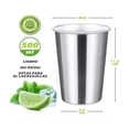thumbnail image 2 of Vasos Acero Inoxidable 500 ml Para Cerveza 6 Pzs, plata, 2 of 4