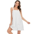 thumbnail image 3 of Women Bath Wrap Towel with Headband and Pocket, Adjustable Robes for Gym and Shower, 3 of 6