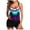 Purple, variant on Amidoa Swimsuits - Womens Bikinis Modest Graphic Print Boy Shorts Tankinis Swimsuit Bottoms for Women