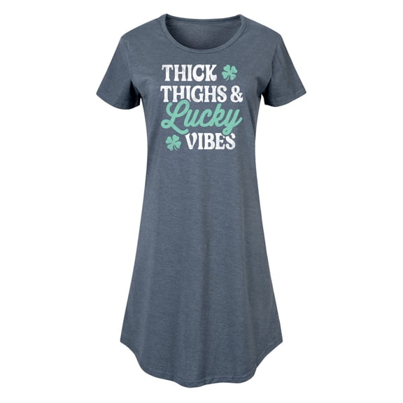 Instant Message - Thick Thighs And Lucky Vibes - Women's Any Way Dress
