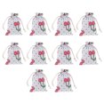 thumbnail image 1 of 10 Pcs Drawstring Bags Chinese Style Cherry Printing Dried Flowers Sachets Small Fresh Gift Pouch Storage Bags, 1 of 8