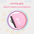 thumbnail image 3 of Gymnastics Mat 8'x2'x2" Foldable Tumbling Mats with Carrying Handles Four Fold Thick Exercise Mat for Home Aerobics Stretching Yoga, Pink, 3 of 8