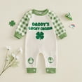 thumbnail image 2 of mgoYE Baby Boy Clothes 12 Month My First St Patricks Day Baby Girl Boy Outfit Cute Jumpsuit Irish Romper Newborn Fall Winter Spring Clothes(Beige,6-12 Months), 2 of 6
