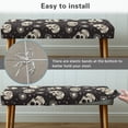 thumbnail image 5 of Psesaysky Galaxy Sun Skull Print Dining Room Bench Covers Slipcover, Stretch Bench Seat Cover Washable Rectangular Chair Cover Protector for Bedrooms, Living Rooms, Kitchens, Removable, 5 of 7