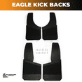 thumbnail image 1 of Eagle Manufacturing 14″ Kick Back Mud Flaps All Black (4PC), 1 of 3