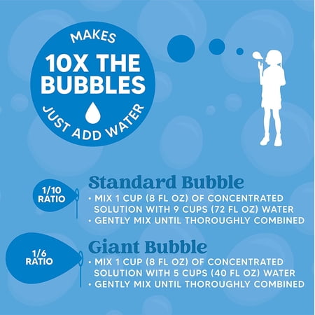 JOYIN 32 oz Bubble Solution Refills (up to 2.5 Gallon) Big Bubble Solution, Bubble Concentrated for Bubble Machine, Bubble Juice Refills
