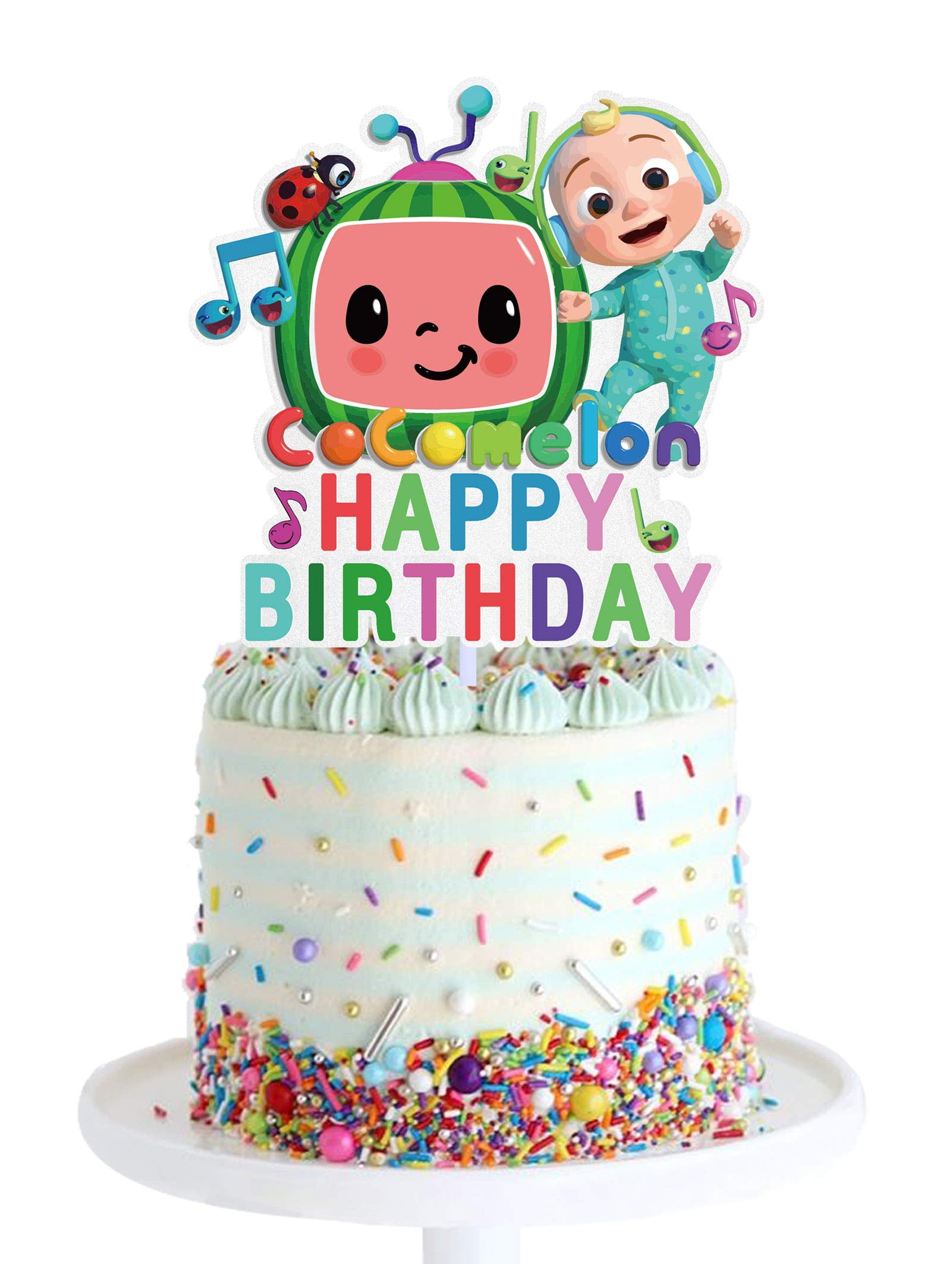 GreatPartyGift Coco Cartoon Birthday Cake Topper, Boy and Girl Kids Party Decoration Supplies, Glitter Paper, Silver GreatPartyGift Coco Cartoon Birthday Cake Topper, Boy and Girl Kids Party Decoration Supplies, Glitter Paper, Silver