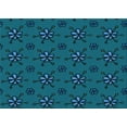 thumbnail image 1 of Ahgly Company Indoor Rectangle Patterned Dark Turquoise Green Area Rugs, 2' x 4', 1 of 1