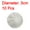 Grey, variant on Wool Felt Balls Beads Woolen Fabric 3cm 30mm White for Home Crafts 10Pcs