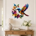 thumbnail image 7 of Metal Wall Art Decoration with Bird and Flower Design for Outdoor Garden Fence Porch Patio Wall Decor 11.81 Inches Colorful Nature-Inspired, 7 of 7