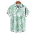 thumbnail image 4 of Mens Short Sleeve Button up Beach Shirt T-Shirts Graphic Summer Shirts for Big Men Mens Shirts Casual Stylish Summer my orders, 4 of 6
