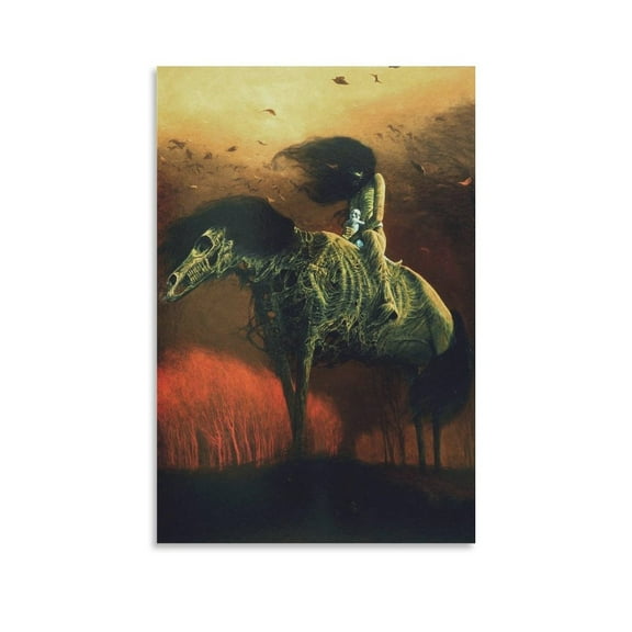 Zdzislaw Beksinski Untitled Art Poster (8) Posters Art Print Wall Photo Paint Poster Hanging Picture Family Bedroom Decor Gift 16x24inch(40x60cm)