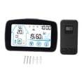 thumbnail image 2 of Cordless Hygrometer , Accurate Temperature Humidity Gauge with Large Screen Forecasts Weather, Remote Outdoor Sensor, ABS Material for Home Office Indoor Outdoor, 2 of 7