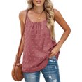thumbnail image 1 of Chaleco de algodón para mujer Minnieouse camisola Cuello ajustable verano rojo ladrillo, 1 of 6
