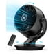 thumbnail image 1 of DREO Ventilador de Escritorio para Habitación, Ventilador Portatil con 4 Velocidades 5 modos, 120°+90° Oscilación Ventilador Silencioso Flujo 21,3m, 12H, mando distancia/voz/Wi‑Fi, Alexa, Negro, 1 of 7