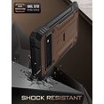 thumbnail image 3 of Poetic Étui Révolution pour Google Pixel 6 Pro 5G, Protecteur d'Écran Intégré avec Empreinte Digitale, Étui de Protection Robuste avec Support, Marron, 3 of 6