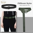 thumbnail image 2 of XIATIAN Men Canvas Belt Web Fabric Casual Belt with Black Double D-ring 1 1/2" Wide Set of 2, 2 of 5