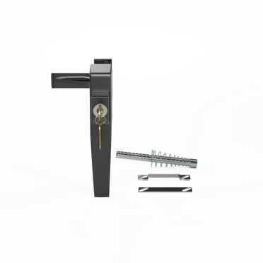 Strybuc 1771K Push Button Latch With Key Black
