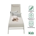 thumbnail image 2 of Camastro para Exterior Jardín Playa o Terraza de Textileno con Respaldo Reclinable beige, 2 of 7