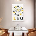 thumbnail image 3 of Elephant Stock Leo Zodiac Sign Wall Art - Vertical Canvas Wall Art - Living Room Wall Decor - Religion And Spirituality Canvas - White And Gray Decor - 30" x 45", 3 of 8