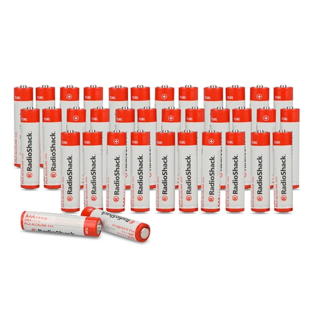 Pila alcalina RadioShack AAA 1.5V 36 piezas