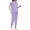 Purple-A, variant on Jogger Scrubs Set for Women, V Neck Short Sleeve Solid Medical Uniform with Functional Pockets for Nurse Spa Vet Gray-F XL(XL)