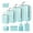 Lake Blue, variant on sunsanly Travel Compression Packing Cubes Storage Bags Large Capacity Waterproof Multifunctional Suitcase Organizer Storage Cubes Set