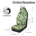 thumbnail image 6 of CHAQLIN Monstera Leaves Durable Car Seat Covers for Auto, Stretch Universal Front Car Seat Covers Waterproof Polyester Fabric Vehicle Seat Protector, 6 of 11