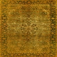thumbnail image 1 of Ahgly Company Machine Washable Indoor Square Industrial Modern Papaya Orange Area Rugs, 6' Square, 1 of 7