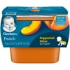 Gerber 1st Foods Peaches Baby Food, 2.5 oz. Tubs, 2 Count