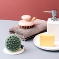 thumbnail image 2 of Cepillo de masaje para cabello con base de silicona suave - ideal para uso en seco o mojado, ayuda a estimular el cuero cabelludo y reduce la estática. Diseño ergonómico en color azul., 2 of 6