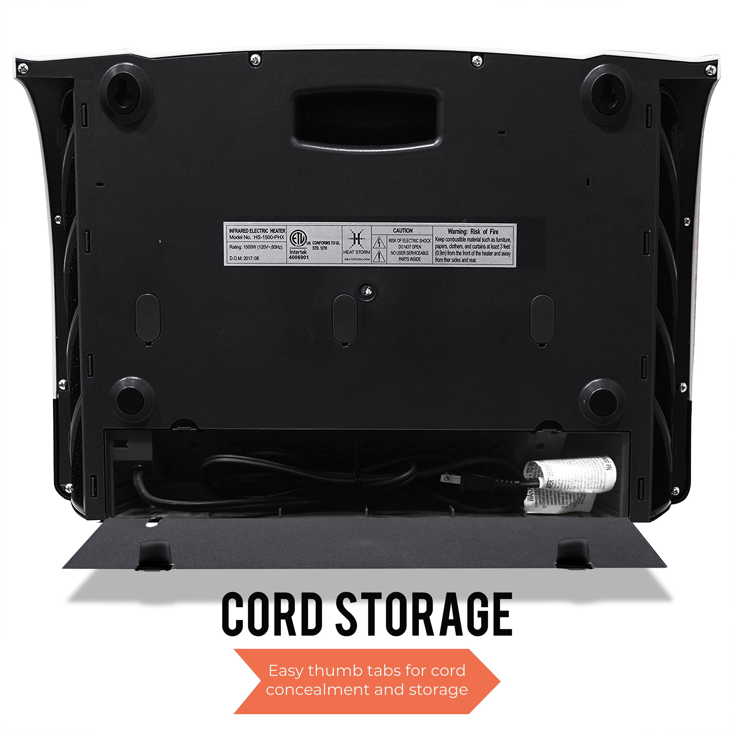 Heat Storm Phoenix 1500W Wifi Infrared Space Heater, Indoor, White,  HS-1500-PHX-WIFI - Walmart.com