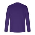 thumbnail image 4 of JUUYY Men's UPF 50+ UV Sun Protection Shirts Outdoor Long Sleeve SPF Rash Guard T-Shirt Cool Quick Dry Athletic Workout Tops Purple XXL, 4 of 5