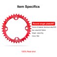 thumbnail image 2 of Greeniant Juego de platos de bicicleta Placa de diente de de rueda de bicicleta redonda Ciclismo Rojo 36T Greeniant OD003273-07, 2 of 6
