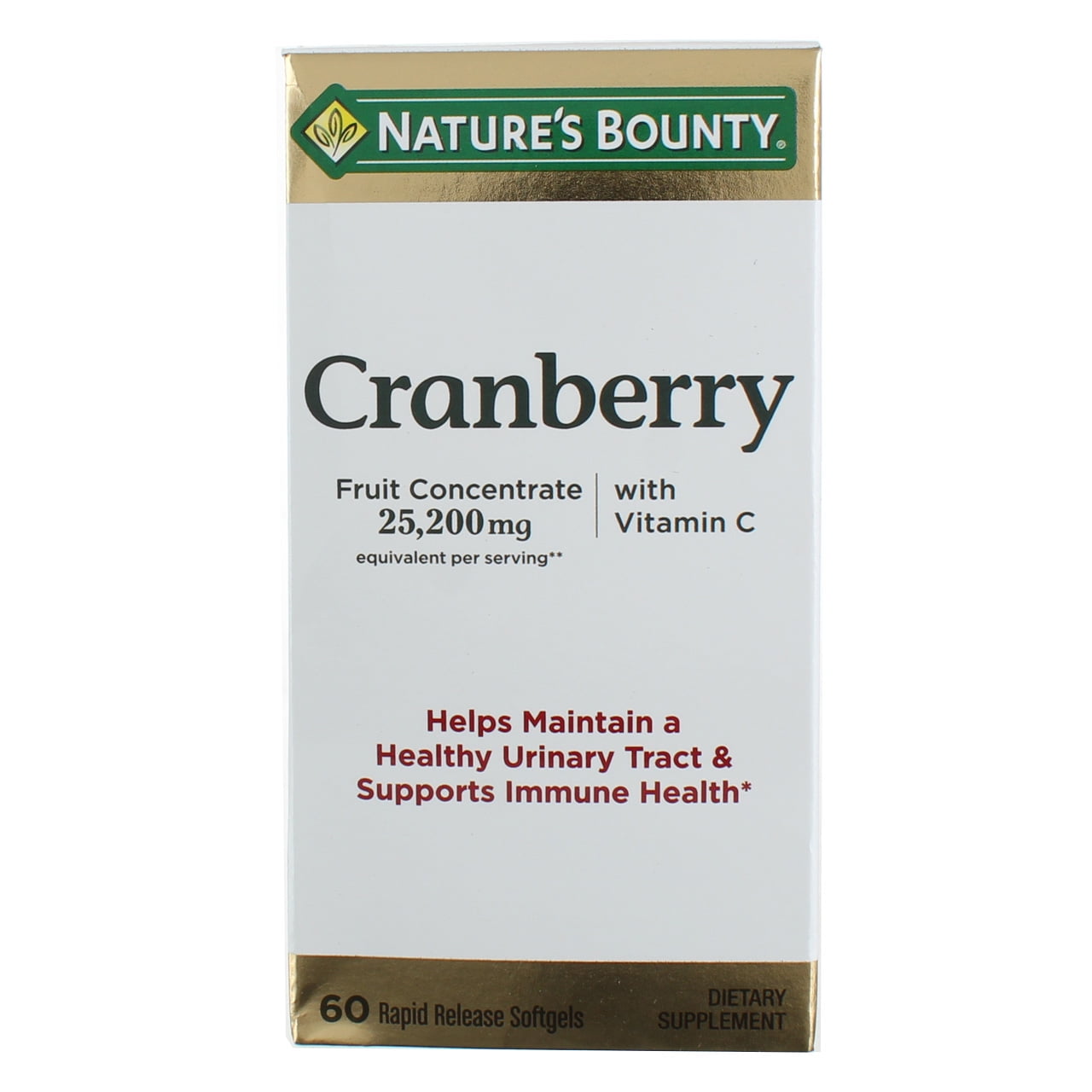 Nature's Bounty Cranberry Softgels Triple Strength 60 Soft Gels (Pack of 4)