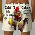 thumbnail image 5 of Mens Summer Beach Shorts Novelty Print Casual Loose Shorts on Clearance Multicolor,L, 5 of 6