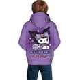thumbnail image 5 of Sanrio Kuromi Kids' Hoodie 3d Print Sweatshirt Soft Pullover Hooded With Big Pockets Fans Gifts For Boys Or Girls X-Large, 5 of 7