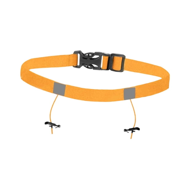 Cinturón para dorsal de triatlón, profesional, fácil de instalar, accesorio práctico, para hombre. naranja
