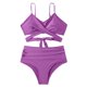 thumbnail image 1 of Conjunto de bikini para mujer, traje de baño cruzado de dos piezas para mujer, bikini envolvente, 1 of 5